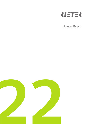 Thumbnail Rieter Holding Annual Report 2022