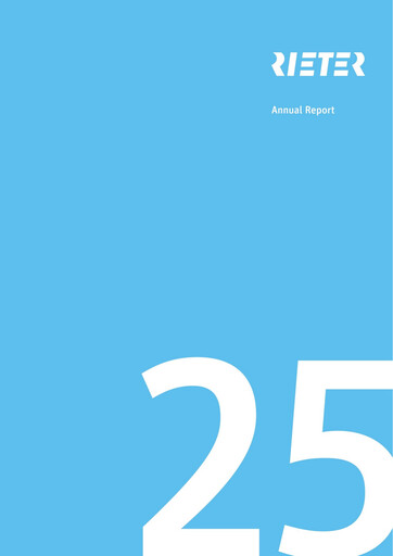 Thumbnail Rieter Holding Annual Report 2025