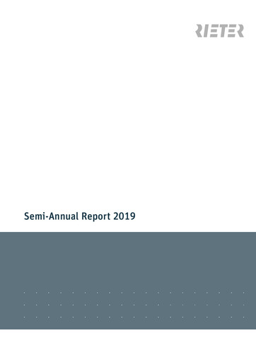 Thumbnail Rieter Holding Half-year Report 2019