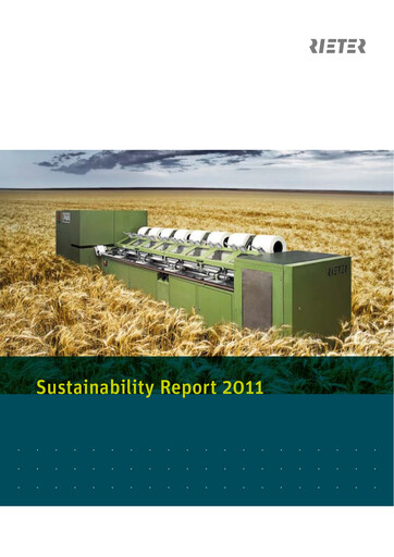 Thumbnail Rieter Holding Sustainability Report 2011