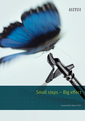 Thumbnail Rieter Holding Sustainability Report 2012