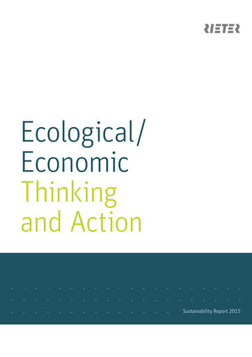 Thumbnail Rieter Holding Sustainability Report 2015