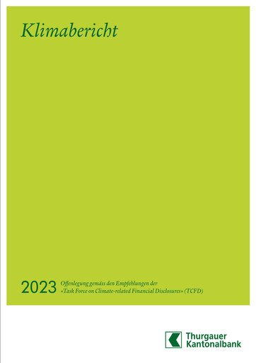 Miniature Thurgauer Kantonalbank Rapport ESG 2023