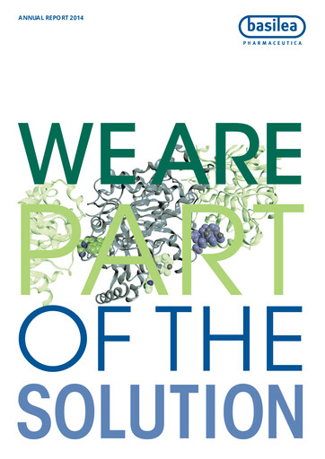 Miniature Basilea Pharmaceutica Rapport annuel 2014