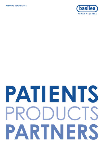 Miniature Basilea Pharmaceutica Rapport annuel 2016