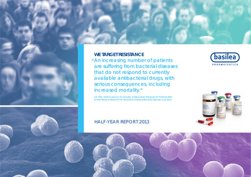 Vorschaubild Basilea Pharmaceutica Halbjahresbericht 2013-h1
