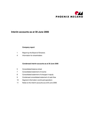 Vorschaubild Phoenix Mecano Halbjahresbericht 2006-h1