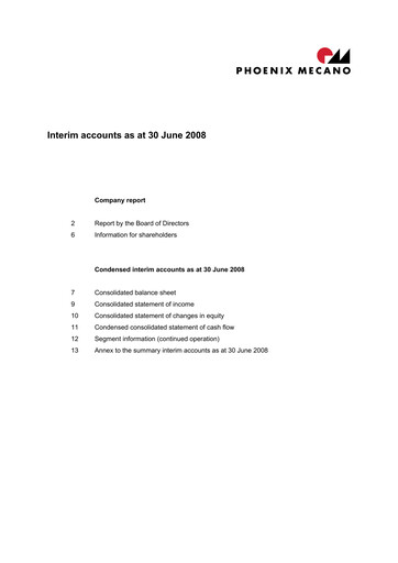 Vorschaubild Phoenix Mecano Halbjahresbericht 2008-h1