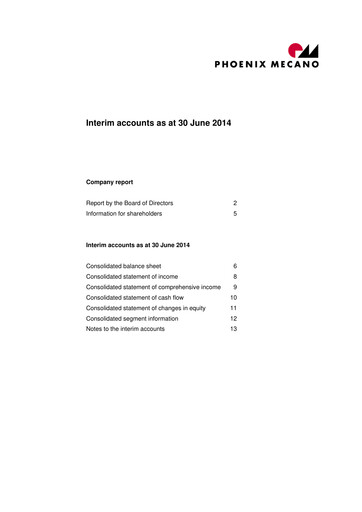 Vorschaubild Phoenix Mecano Halbjahresbericht 2014-h1