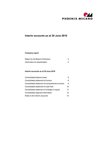 Vorschaubild Phoenix Mecano Halbjahresbericht 2018-h1
