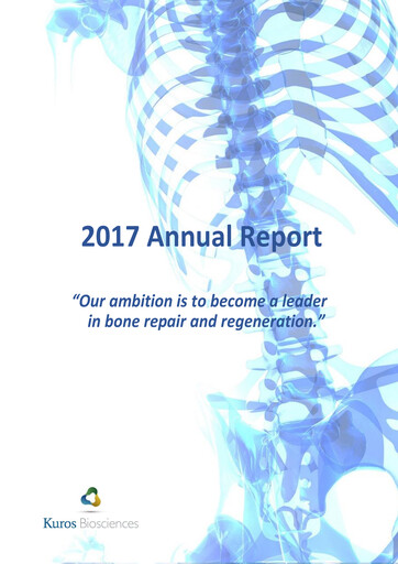 Thumbnail Kuros Biosciences Annual Report 2017