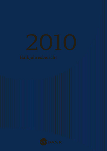 Miniature VP Bank Rapport semestriel 2010-h1