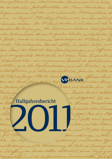Miniature VP Bank Rapport semestriel 2011-h1