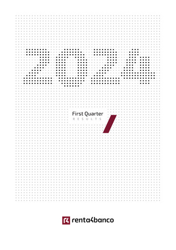 Miniature Renta 4 Banco Rapport trimestriel 2024-q1