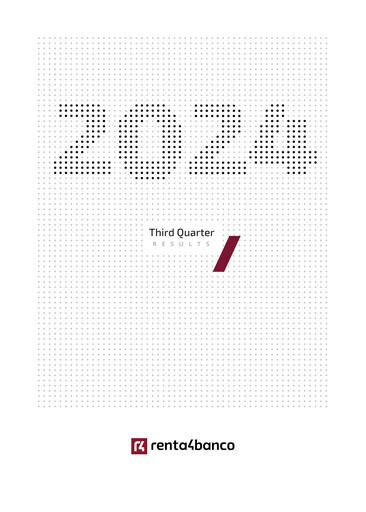 Miniature Renta 4 Banco Rapport trimestriel 2024-q3