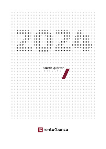 Miniature Renta 4 Banco Rapport trimestriel 2024-q4