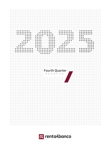 Miniature Renta 4 Banco Rapport trimestriel 2025-q4
