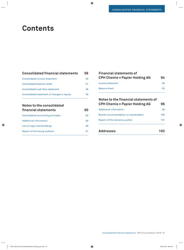 Thumbnail CPH Group AG Financial Statement 2018