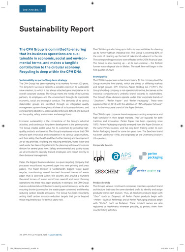 Thumbnail CPH Group AG Sustainability Report 2019