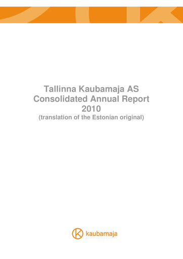 Thumbnail TKM Grupp AS Annual Report 2010