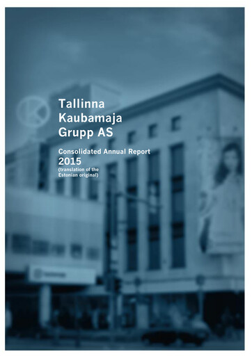 Thumbnail TKM Grupp AS Annual Report 2015