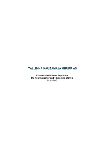 Thumbnail TKM Grupp AS Financial Report 2016
