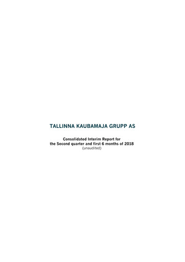 Thumbnail TKM Grupp AS Half-year Report 2018-h1