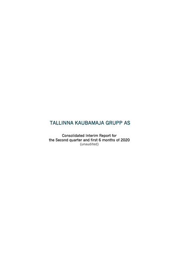 Thumbnail TKM Grupp AS Half-year Report 2020-h1