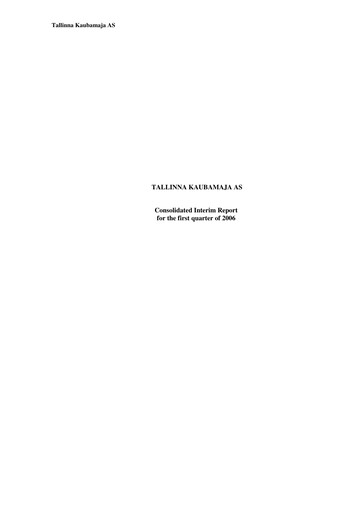 Thumbnail TKM Grupp AS Quarterly Report 2006-q1