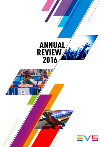 Thumbnail EVS Broadcast Equipment Annual Report 2016