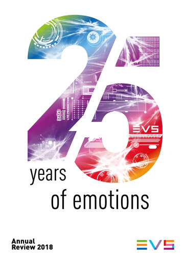 Thumbnail EVS Broadcast Equipment Annual Report 2018