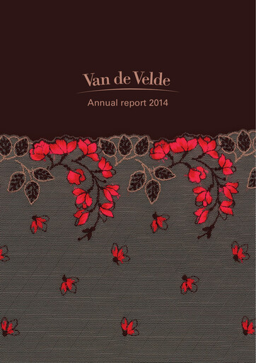 Thumbnail Van de Velde Annual Report 2014