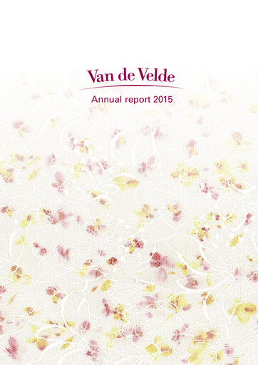 Thumbnail Van de Velde Annual Report 2015