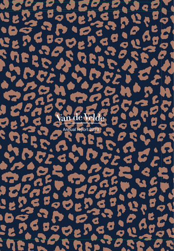 Thumbnail Van de Velde Annual Report 2023