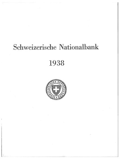 Thumbnail Schweizerische Nationalbank Annual Report 1938