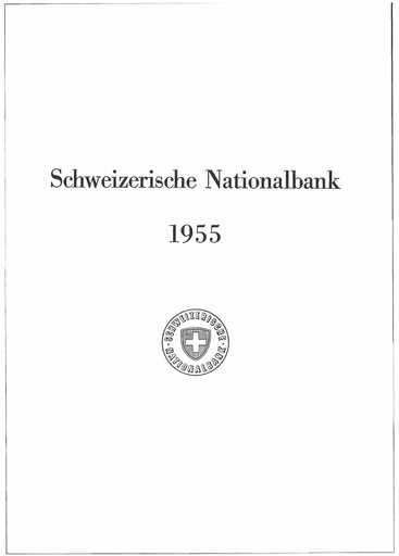 Thumbnail Schweizerische Nationalbank Annual Report 1955