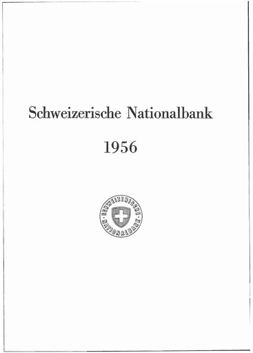 Thumbnail Schweizerische Nationalbank Annual Report 1956