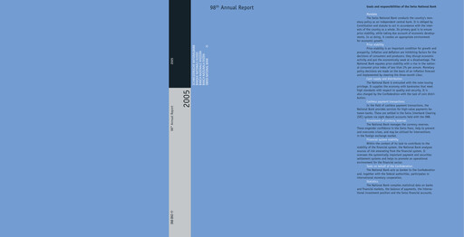 Thumbnail Schweizerische Nationalbank Annual Report 2005