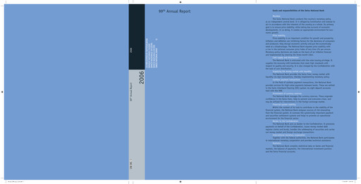Thumbnail Schweizerische Nationalbank Annual Report 2006
