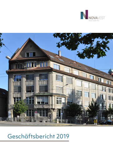 Miniature Novavest Real Estate AG Rapport annuel 2019