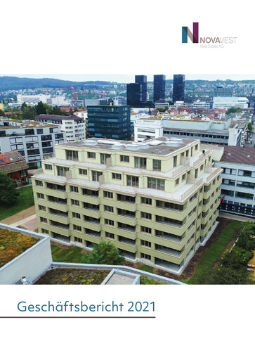 Miniature Novavest Real Estate AG Rapport annuel 2021