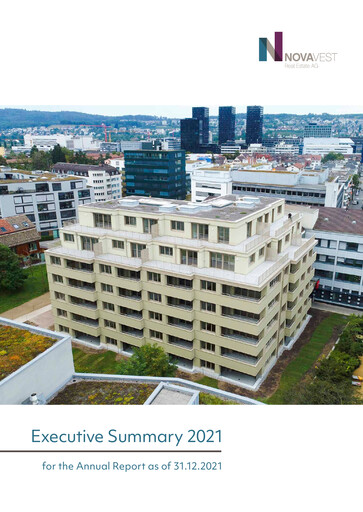 Thumbnail Novavest Real Estate AG Annual Report 2021