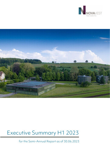 Thumbnail Novavest Real Estate AG Half-year Report 2023-h1