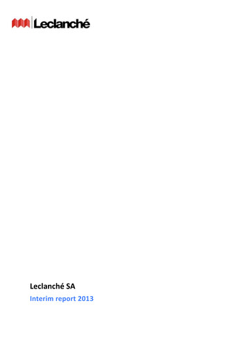 Vorschaubild Leclanché Halbjahresbericht 2013-h1