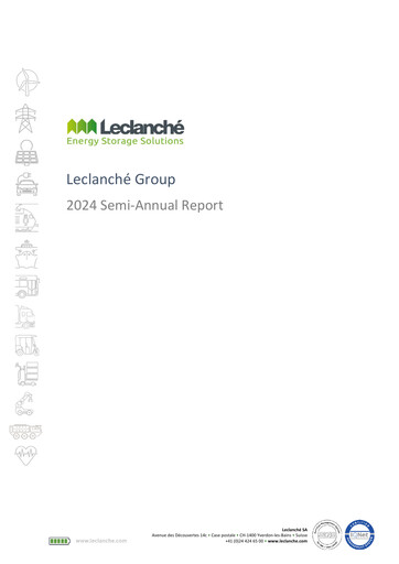 Vorschaubild Leclanché Halbjahresbericht 2024-h1