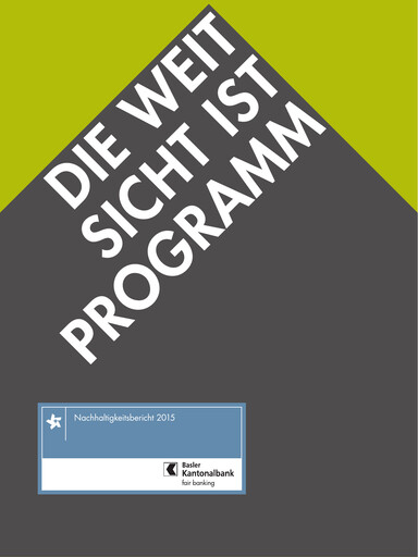 Vorschaubild Basler Kantonalbank Nachhaltigkeitsbericht 2015