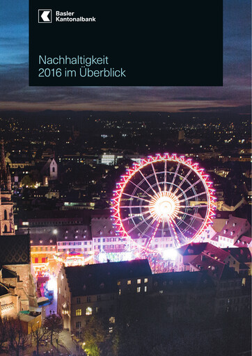 Vorschaubild Basler Kantonalbank Nachhaltigkeitsbericht 2016