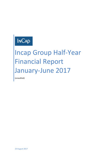 Thumbnail Incap Oyj Half-year Report 2017-h1