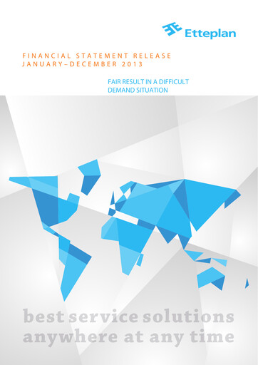 Thumbnail Etteplan Financial Statement 2013