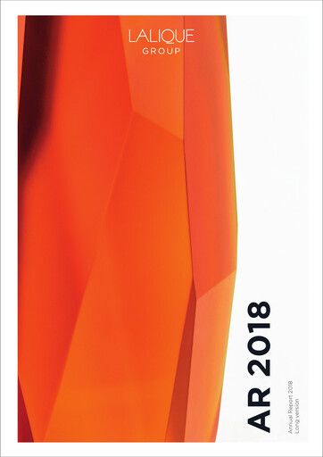 Miniature Lalique Group Rapport annuel 2018